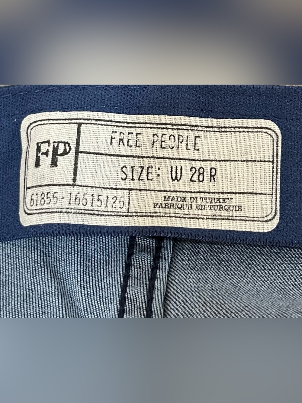 Free People Penny Women’s Size W28 High Rise Wide Leg Pull-On Flare Jeans Blue - Picture 12 of 16